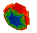 Analyze LED light's thermal performance in the air