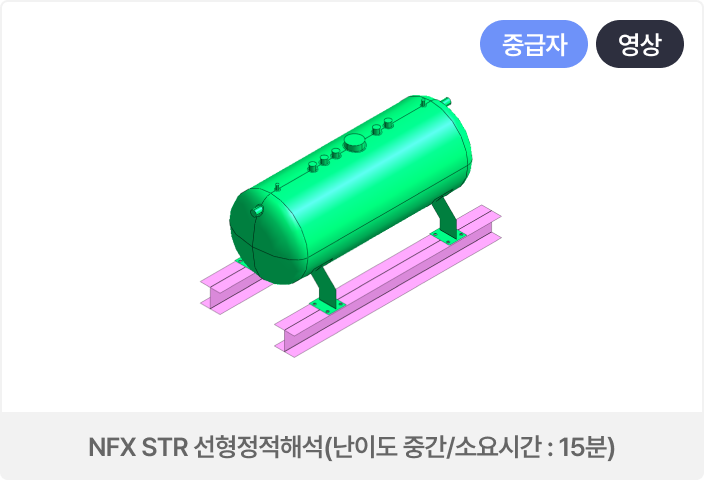 NFX STR 선형정적해석 (유체탱크)