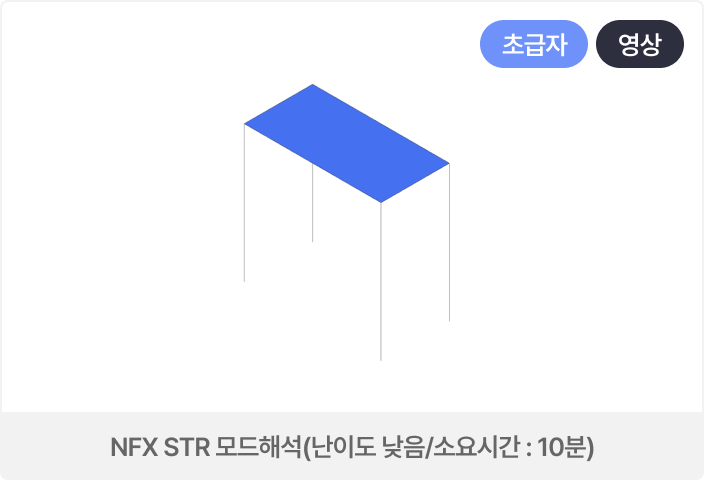 NFX STR 모드해석 (스틸프레임)